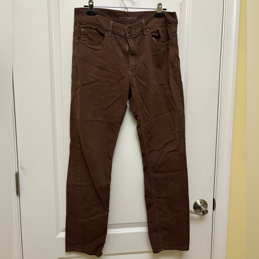 Mott & Bow Slim Mercer Jeans in Clay - Picture 4 of 8